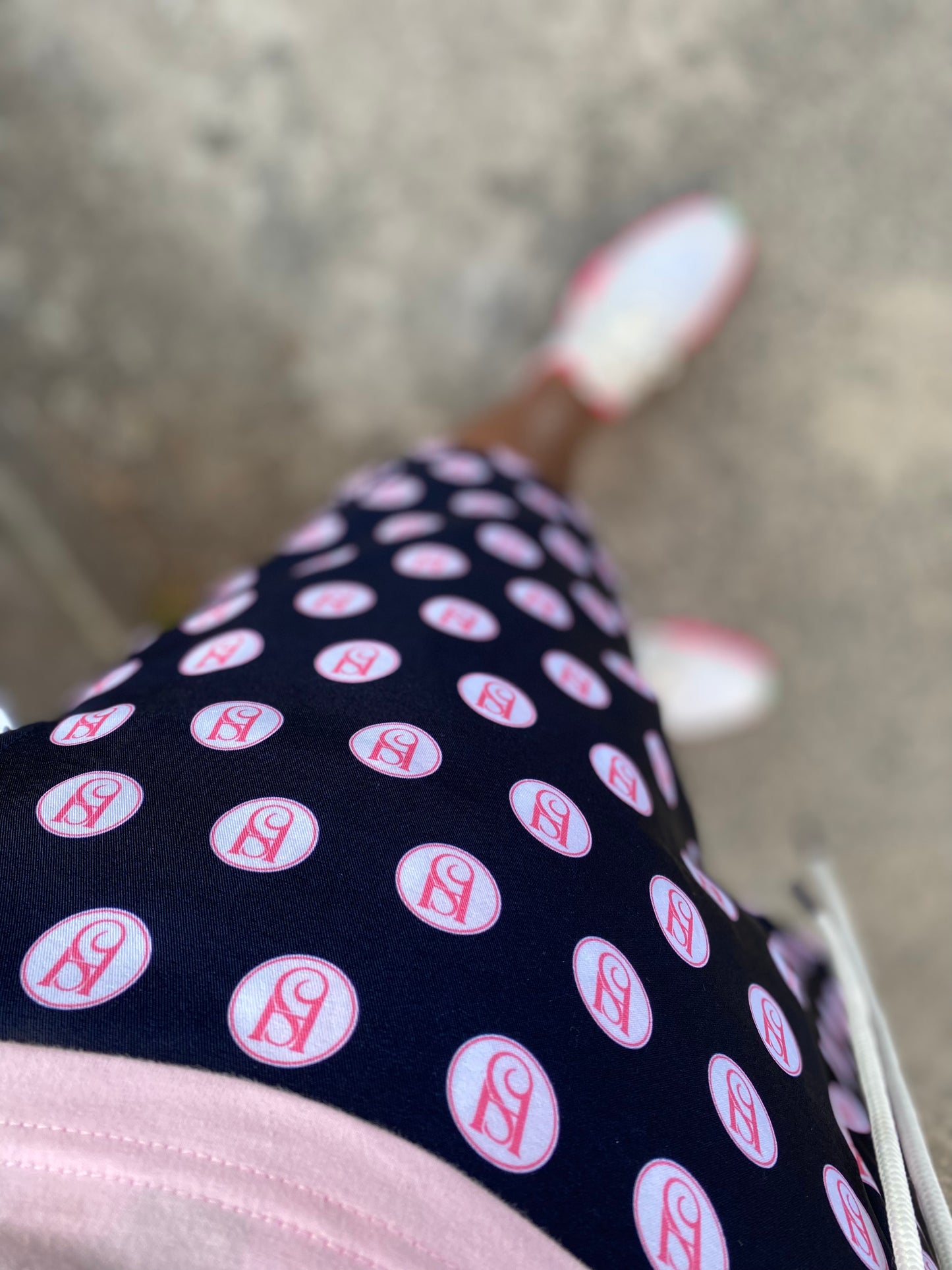 NYLON LOGO SHORTS - BLUE