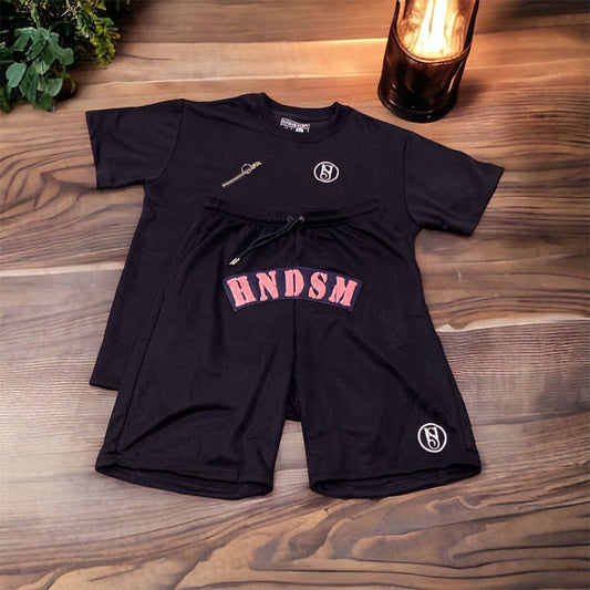 HNDSM SHORT SET - NAVY BLUE/WHITE/PINK ***SHORTS ONLY***