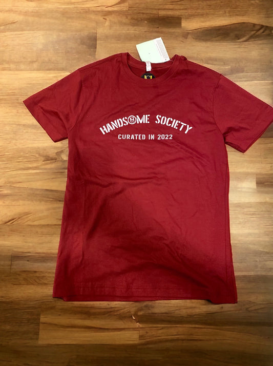H.S. "CURATED IN 2022" TEE - DEEP RED