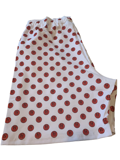 NYLON LOGO SHORTS - WHITE