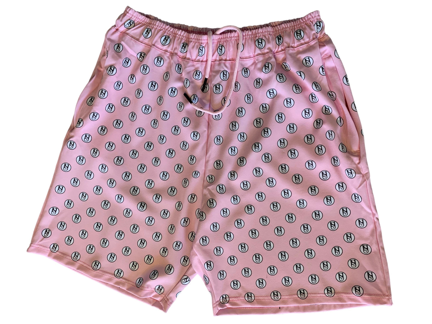 NYLON LOGO SHORTS - PINK