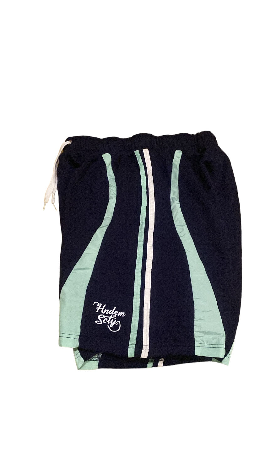 SUMMER '24 SHORTS - NAVY/MINT/WHITE