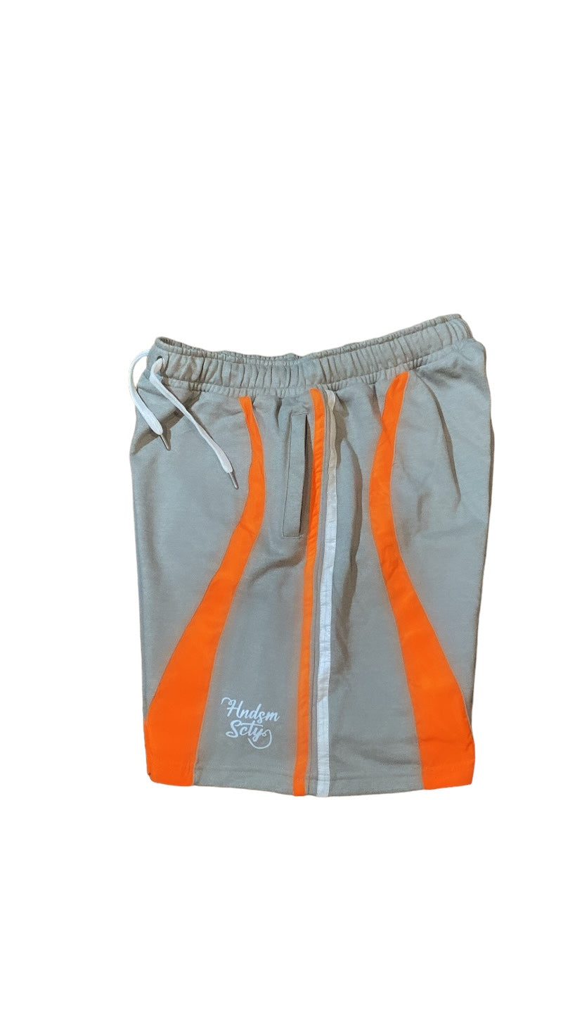 SUMMER '24 SHORTS - GRAY/ORANGE/WHITE