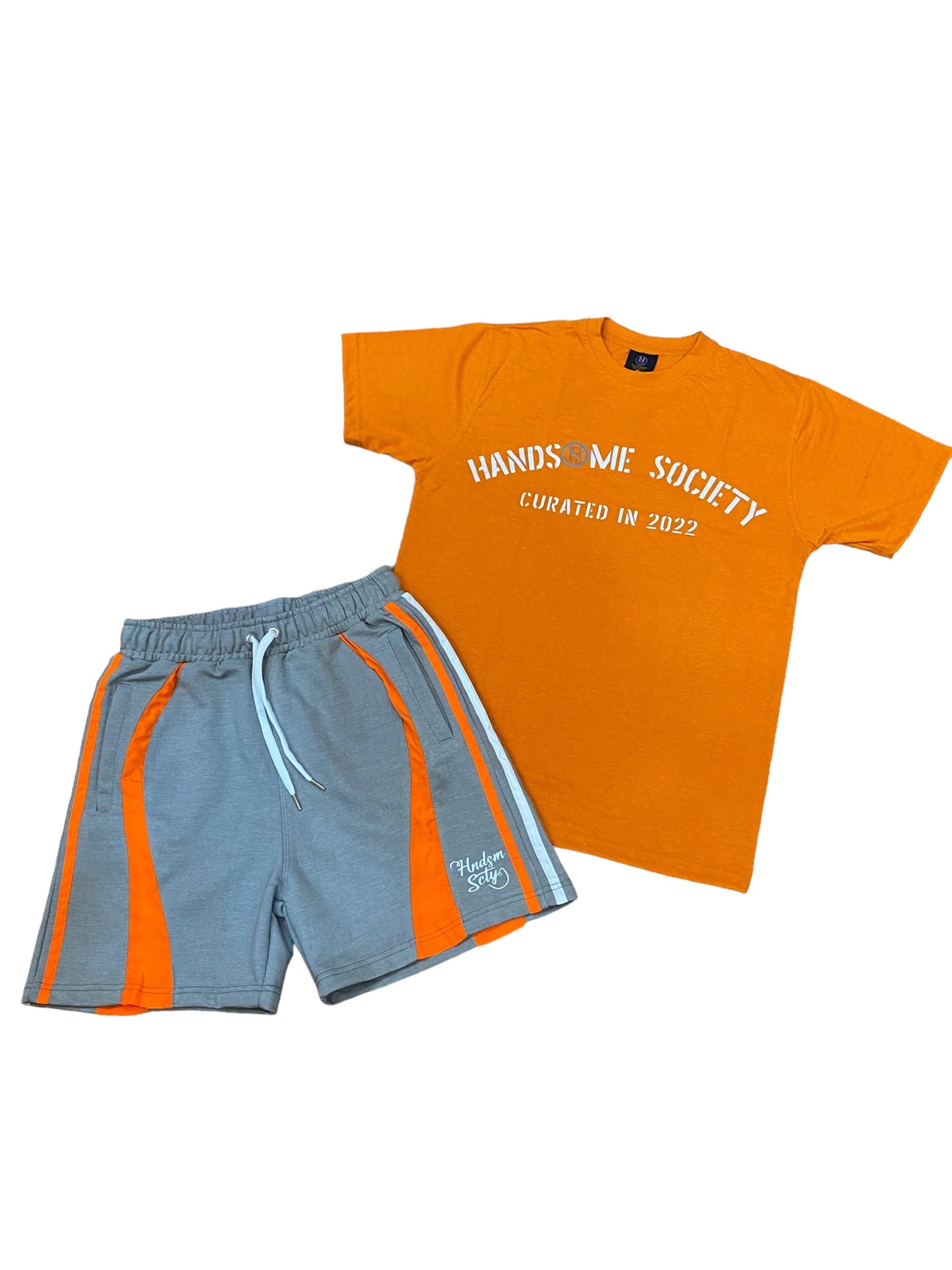 SUMMER '24 SHORTS - GRAY/ORANGE/WHITE