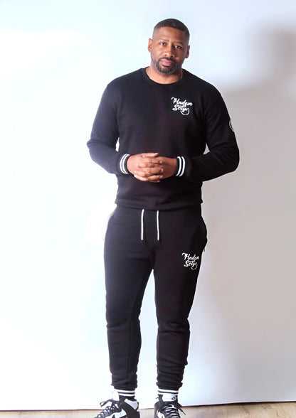 BLACK & WHITE H.S. SWEATSUIT