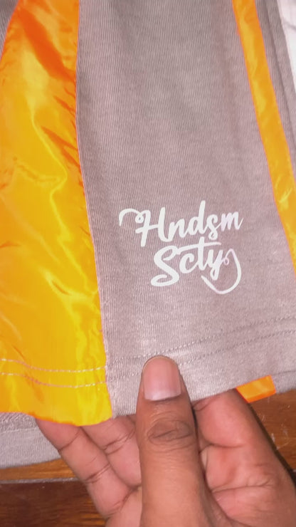 SUMMER '24 SHORTS - GRAY/ORANGE/WHITE