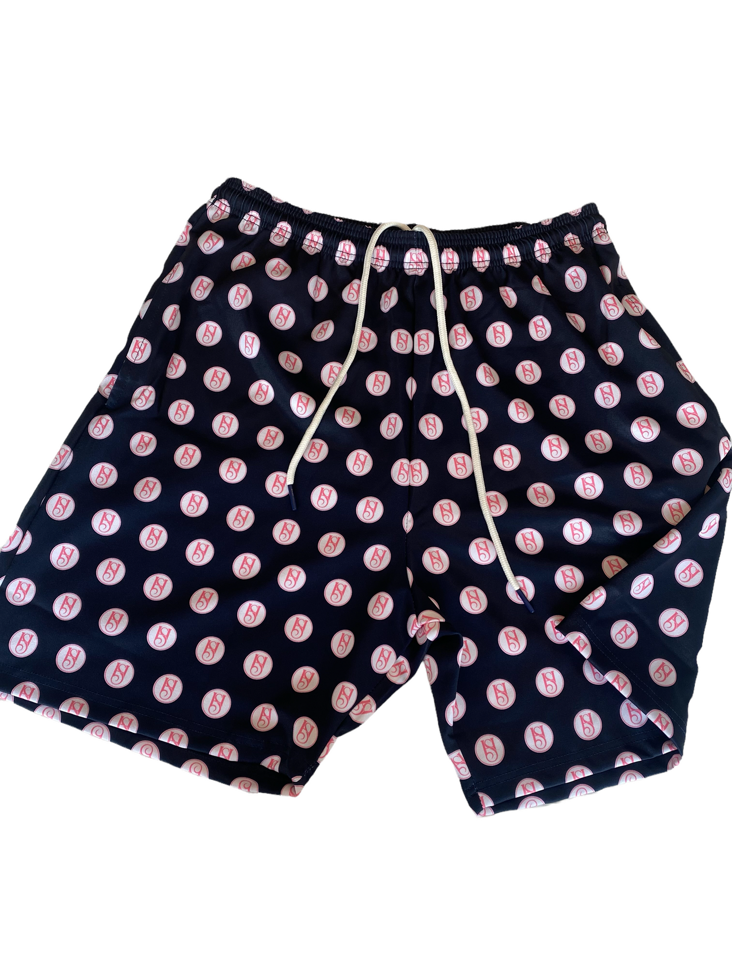 NYLON LOGO SHORTS - BLUE