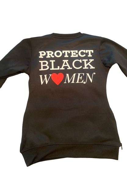 Women's "PROTECT BLACK W❤️MEN" Crewneck