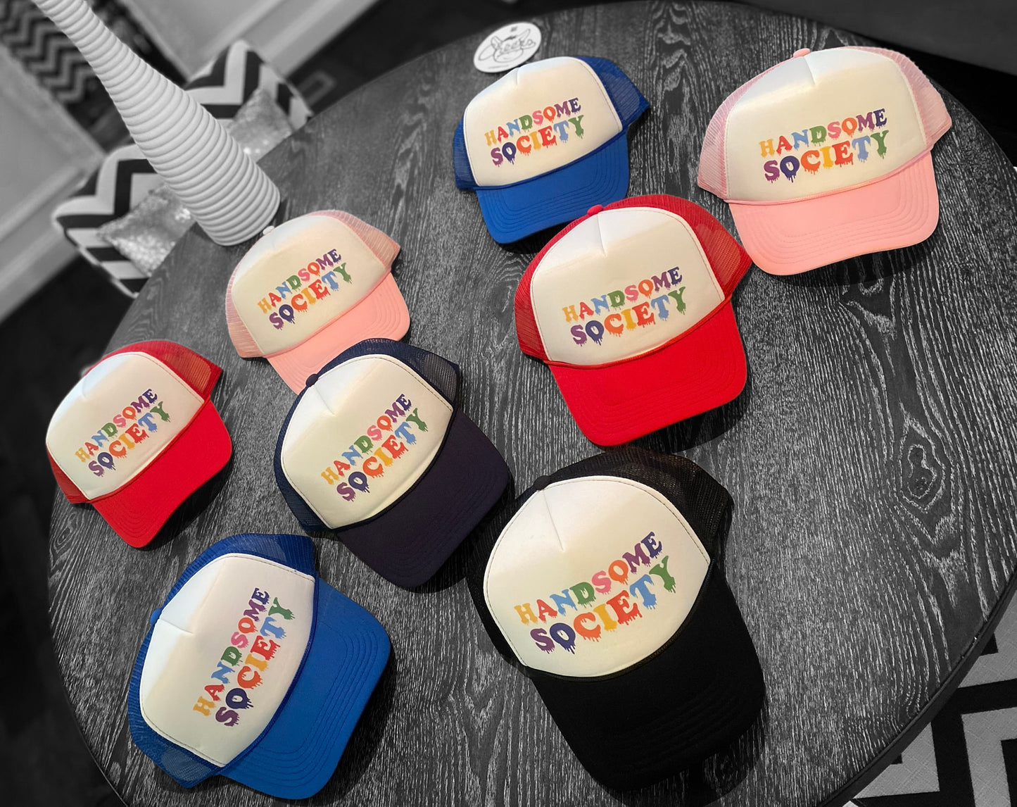 HANDSOME SOCIETY DRIP FOAM TRUCKER HAT