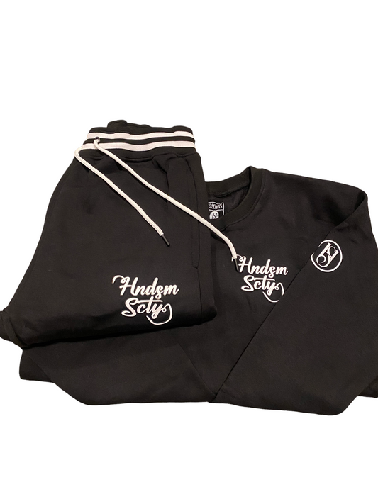 BLACK & WHITE H.S. SWEATSUIT