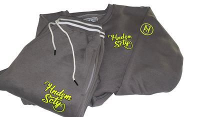 GRAY & NEON GREEN H.S. UNISEX SWEATSUIT