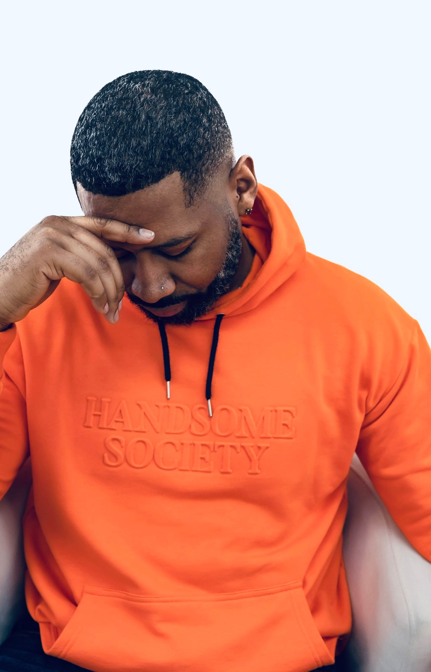 ORANGE HANDSOME SOCIETY HOODIE