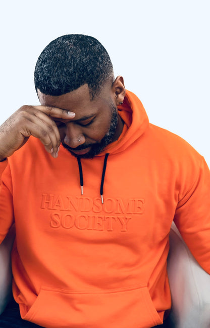 ORANGE HANDSOME SOCIETY HOODIE